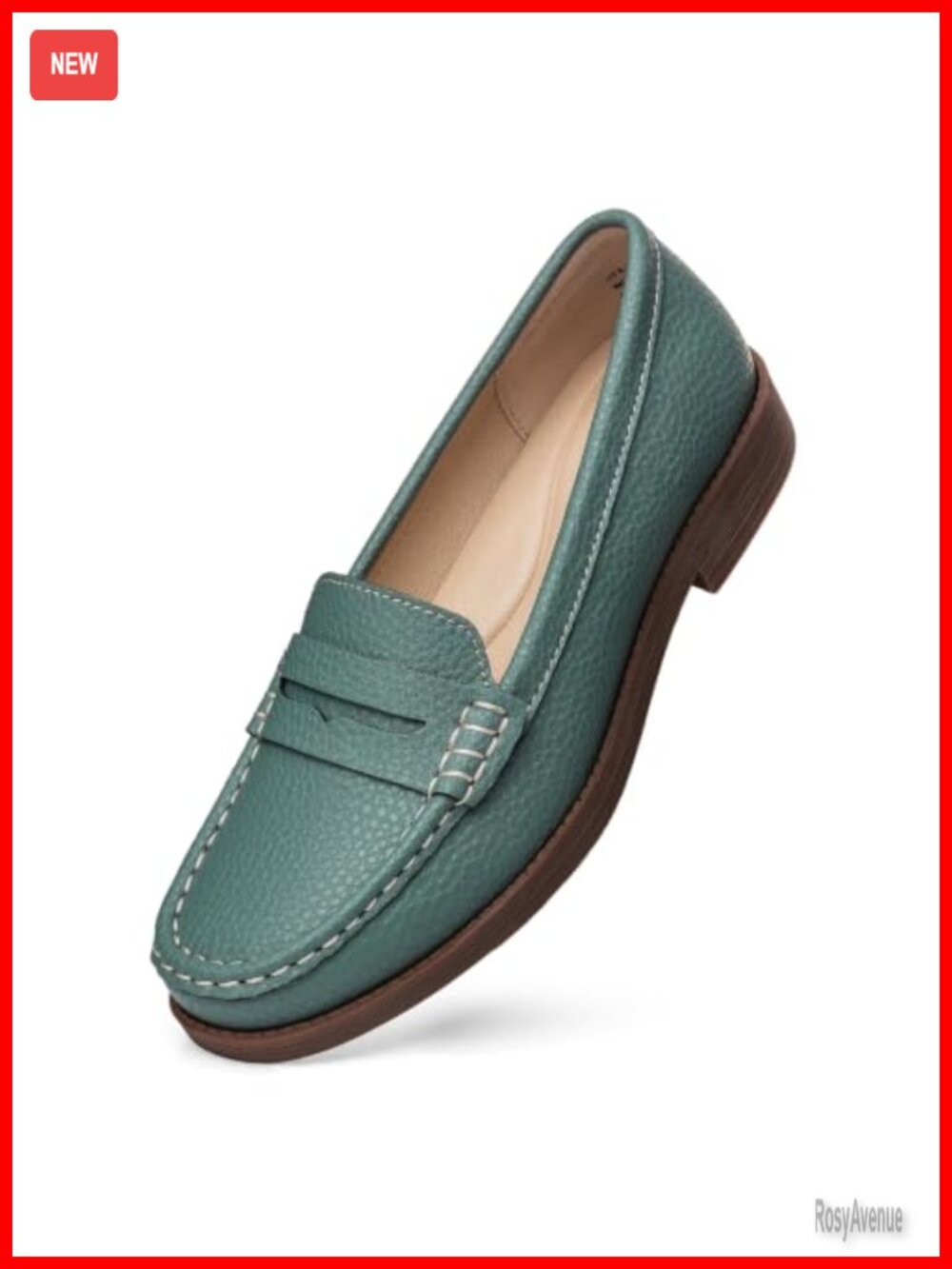 Pennyloafer Leather Slip On Business Casual Walking Flats
